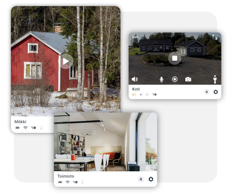 Arlo valvontakamera kotona, mökillä tai yritystilassa